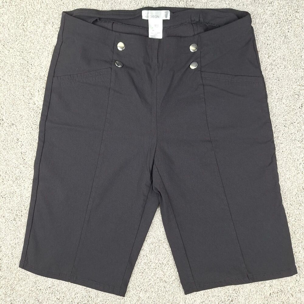 SP Black Stretch Sailor Bermuda Semi Casual Walking Short 89th + Madison Rayon
